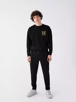 Мужские спортивные штаны узкого кроя LCW Casual, новый черный