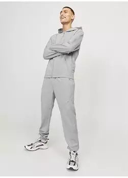 Мужские спортивные штаны узкого кроя серого меланжевого цвета JPSTWILL JJCLOUD SEAT PANTS NOOS Jack & Jones, серый меланж