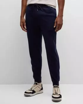 Мужские спортивные штаны в тонкую полоску Brunello Cucinelli, цвет Cobalt