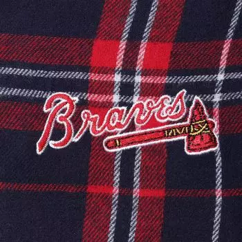 Мужские спортивные темно-синие/красные брюки Atlanta Braves Big & Tall Flannel Pants