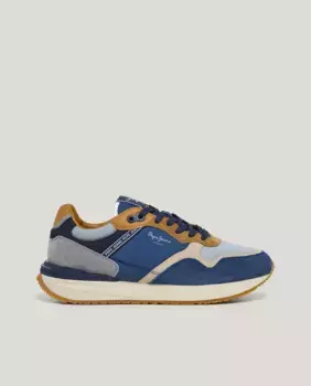Мужские спортивные туфли с замшевыми деталями Pepe Jeans, синий