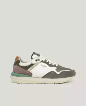 Мужские спортивные туфли с замшевыми деталями Pepe Jeans, серый