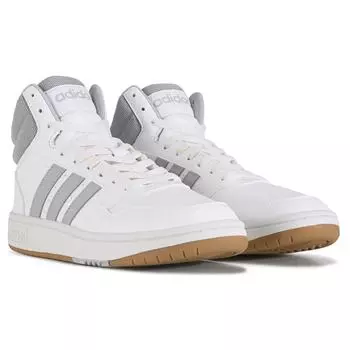 Мужские средние кроссовки Hoops 3.0 Adidas, белый