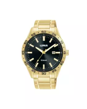 Мужские стальные часы Sport man RH952QX9 с золотым ремешком Lorus, золотой