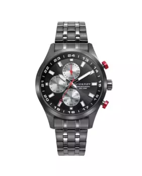 Мужские стальные часы Viceroy Beat с хронографом и серебряным ремешком, серебрянный