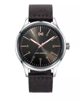 Мужские стальные часы Village с нейлоновым ремешком Mark Maddox, черный