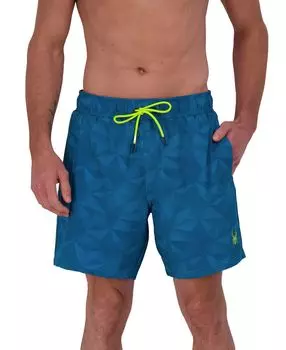 Мужские стандартные плавки Volley с геометрическим принтом 7 дюймов Spyder