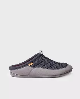 Мужские стеганые домашние тапочки из ткани Toni Pons, серый