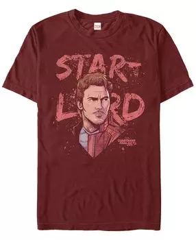 Мужские стражи галактики marvel vol. 2 раскрашенная футболка с коротким рукавом star lord с эффектом потертости Fifth Sun