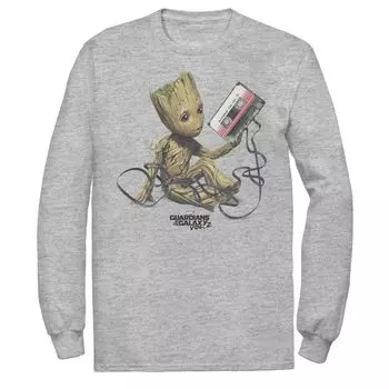 Мужские Стражи Галактики Marvel Vol. Футболка с портретом 2 Groot Tape