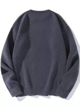 Мужские свитера с открытыми плечами и буквенным узором Hypemode Manfinity, серый