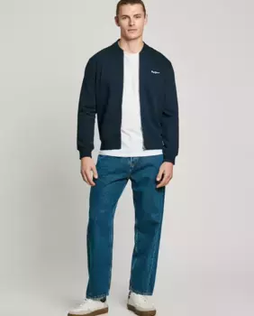 Мужские свободные джинсы Barrel fit из жесткой ткани Pepe Jeans, синий