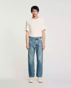 Мужские свободные джинсы Sandro, тёмно-синий