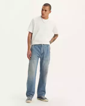 Мужские свободные прямые хлопковые джинсы 551 прямого кроя Levi's, синий