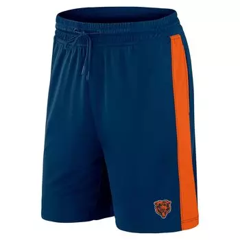 Мужские свободные шорты Fanatics темно-синего цвета с логотипом Chicago Bears Break It
