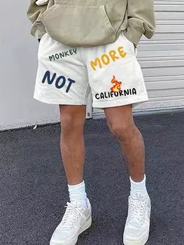 Мужские свободные шорты с завязками на талии Hypemode Manfinity, белый