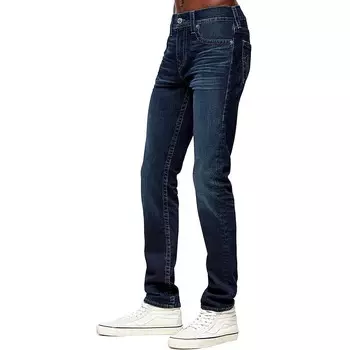 Мужские свободные темные джинсы скинни Rocco True Religion, цвет Last Call