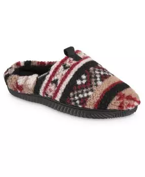 Мужские тапочки advanced memory foam berber greyson hoodback comfort slippers Isotoner, черный