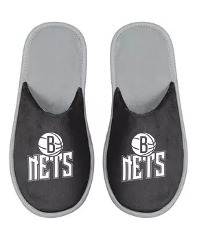 Мужские тапочки brooklyn nets scuff slide FOCO, черный