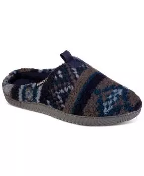Мужские тапочки fairisle с капюшоном Isotoner, темно-синий