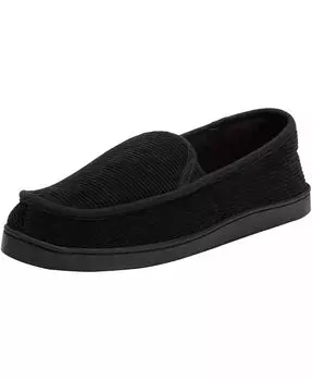 Мужские тапочки из хлопкового вельвета KingSize, черный