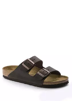 Мужские тапочки из нубука Arizona Birkenstock, коричневый