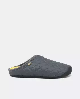 Мужские тапочки открытые домашние из текстиля на резиновой подошве Nordikas, серый