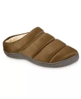 Мужские тапочки с капюшоном advanced memory foam из микрозамши puffer comfort Isotoner