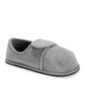 Мужские тапочки Softones By Unisex, регулируемые, велюровые, темно-синие, XL (M- 13-15) MUK LUKS, серый