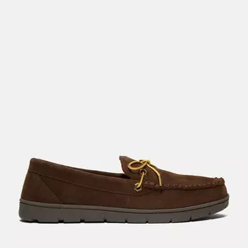 Мужские тапочки Stony Ledge на фланелевой подкладке Timberland, цвет Dark Brown