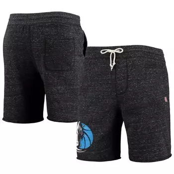 Мужские темно-серые шорты Homage Dallas Mavericks Primary Logo Tri-Blend Sweat Shorts