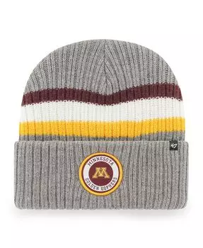 Мужские темно-серые трикотажные кроссовки Minnesota Golden Gophers Highline с манжетами '47 Brand