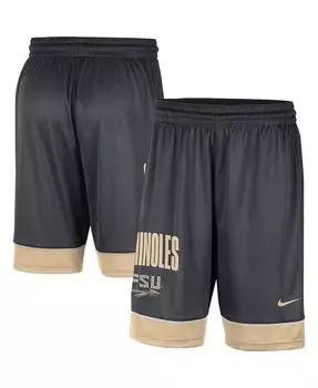 Мужские темно-серые, золотые шорты florida state seminoles fast break Nike, мульти