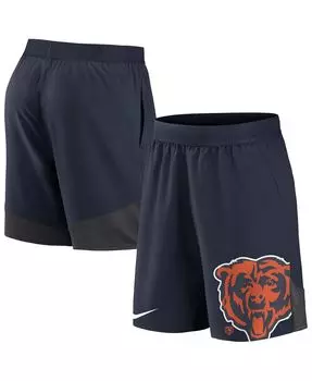 Мужские темно-синие эластичные шорты Chicago Bears Performance Nike