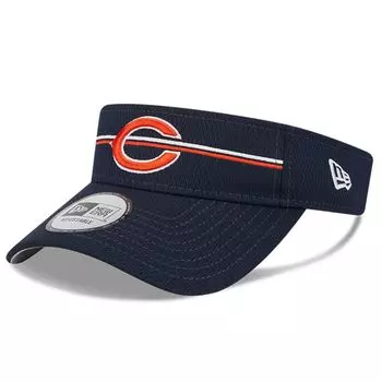 Мужские темно-синие кроссовки New Era Chicago Bears 2023, тренировочный лагерь НФЛ, регулируемый козырек с основным логотипом