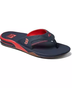 Мужские темно-синие сандалии с открывалкой для бутылок Boston Red Sox Fanning REEF