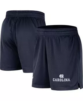 Мужские темно-синие шорты из сетчатой ткани North Carolina Tar Heels Nike