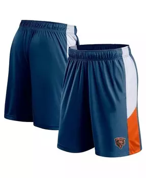 Мужские темно-синие шорты с цветными блоками Chicago Bears Prep Fanatics, синий