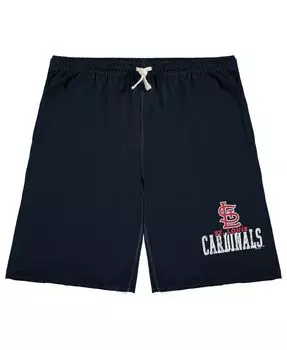 Мужские темно-синие шорты st. louis cardinals big and tall french terry shorts Profile, синий