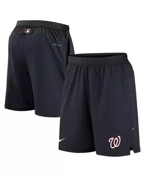 Мужские темно-синие шорты Washington Nationals Authentic Collection Flex Vent Performance Nike