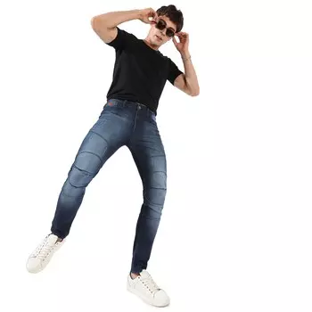 Мужские темные джинсы из денима Campus Sutra, синий