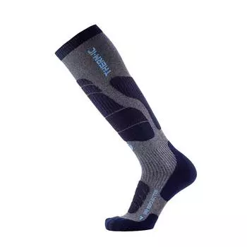 Мужские теплые лыжные носки из мериносовой шерсти - Ski Merino Reflector THERM-IC, цвет gris