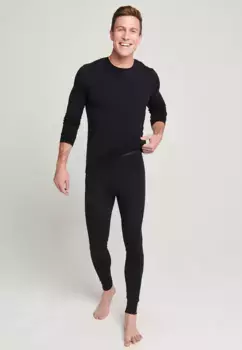 Мужские термолодочки с трикотажной манжетой на щиколотке Jockey, черный