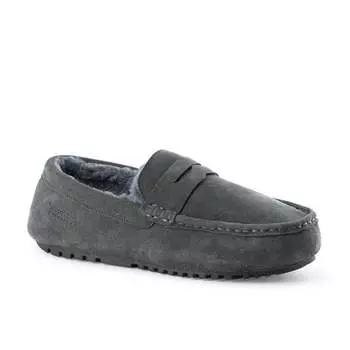 Мужские терригальные уютные мокасины Австралия Aus Wooli, серый