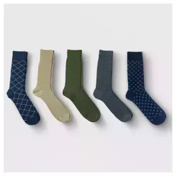 Мужские текстурированные носки для костюма 5 пар - Goodfellow & Co, цвет Assorted Colors