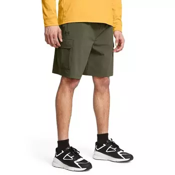 Мужские тканые шорты карго Under Armour Vibe, цвет Marine Od Green