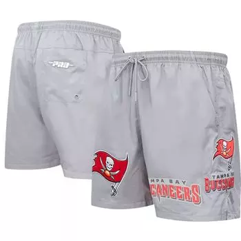 Мужские тканые шорты Pro Standard Pewter Tampa Bay Buccaneers