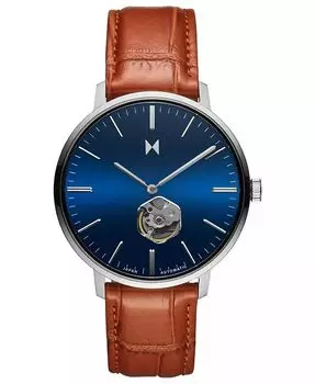 Мужские тонкие автоматические часы Legacy из коричневой кожи, 42 мм MVMT, бежевый