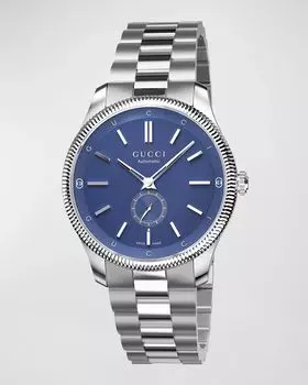 Мужские тонкие часы-браслет G-Timeless, 40 мм Gucci, цвет Blue