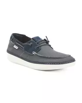 Мужские топсайдеры из замши и парусины Clarks, темно-синий